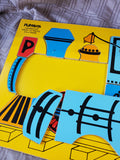 (D) Pair of Vintage Playskool Wood Puzzles