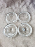 Set of 4 ACC Lead Crystal Coasters