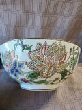 Floral Decorative Bowl with Display Stand