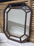 Vintage Faux Bamboo (Wooden) Framed Mirror