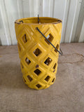 Yellow Ceramic Candle Lantern