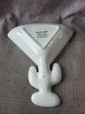Clay Art Martini Salsa Dip Bowl