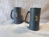 Pair of Matte Black "The Playboy Club" Steins (A)