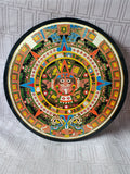Plastic and Enamel Mayan Calendar Wall Plaque