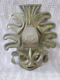 Metal Colombian Folk Art Mask
