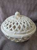 Hartley Greens & Co. Leeds Pottery Creamware Reticulated Basket