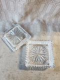 Heavy Clear Glass Trinket Box