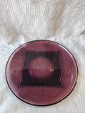 Amethyst Glass Round Serving Platter