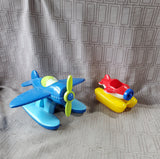Pair of Plastic Airplane Toys