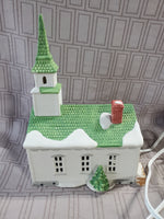 Dept 56 "New England Village" Lighted Church WORKS