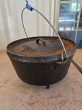 Lodge 12" Deep Camp Footed Dutch Oven w/Handle and Lid