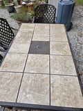 7-Piece Hampton Bay Bronze Tone Patio Dining Set, No Cushions