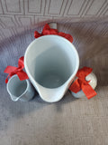 3 Piece Threshold Porcelain Snowflake Tea Set