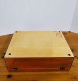 Vintage Wooden Silverware Chest Box