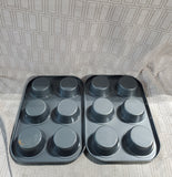 Pair of Wilton Nonstick 6 Cup Cupcake Pans