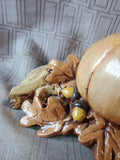 Glazed Pottery Tabletop Centerpiece Fall Candle Holders