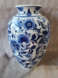 Blue and White Ceramic Vase (B)