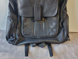 Black Leather Backpack