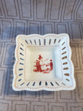 (C) Andrea by Sadek Colonial Williamsburg "Winter Homestead" Trinket Dish