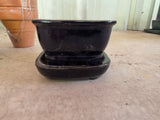 Small Glazed Terracotta and Terracotta Planter/Saucer Lot (6 sets)