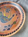 Hand Painted Terracotta Decorative Plate