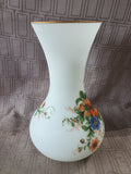 Satin Glass Floral Vase