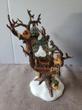 Department 56 North Pole Woods "Reindeer Care & Repair" Lighted Figurine WORKS