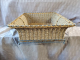 Woven Storage Basket with Metal Frame