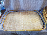 Lot of 5 Bamboo Serving Trays
