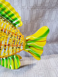 Multi-Colored Metal Fish Figurine