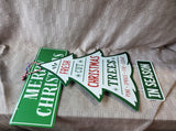 Pair of Metal Christmas Signs (A)