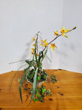 Faux Yellow Orchid Arrangement