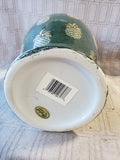 Andrea by Sadek Green and Gold Tone Pineapple Vase