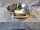 Vintage Paul Revere Copper and Brass Au Gratin Pan