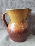 Signed Glazed Pottery Pitcher