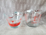Pair of Glass Liquid Measuring Cups