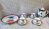 10 Piece Asian Inspired Porcelain Tea Set
