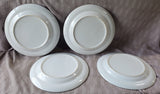 Set of 4 White Dinner Plates