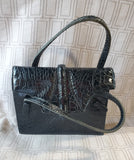 Genuine Leather by Ronay Black Hand Bag