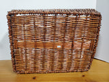 Rectangular Woven Dark Wicker Basket