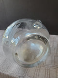 Etched Clear Glass Pitcher