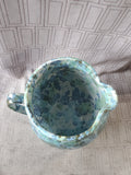 Signed Glazed Pottery Pitcher Vase