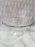 Clear Glass Pedestal Cake Stand