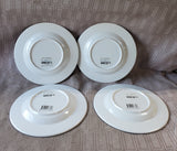 Set of 4 Colonial Williamsburg Lemon Melamine Salad Plates