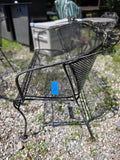 Classic Black Metal Outdoor Bench