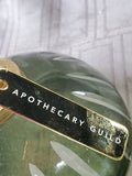 Apothercary Guild Green Glass Ornament Candle UNUSED