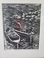 Signed and Number "Fishing II" Print by J. Scott