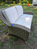 Ebel Hand Woven HDPE Wicker Loveseat