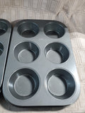 Pair of Wilton Nonstick 6 Cup Cupcake Pans