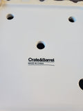 Crate & Barrel White Ceramic Berry Basket Colander